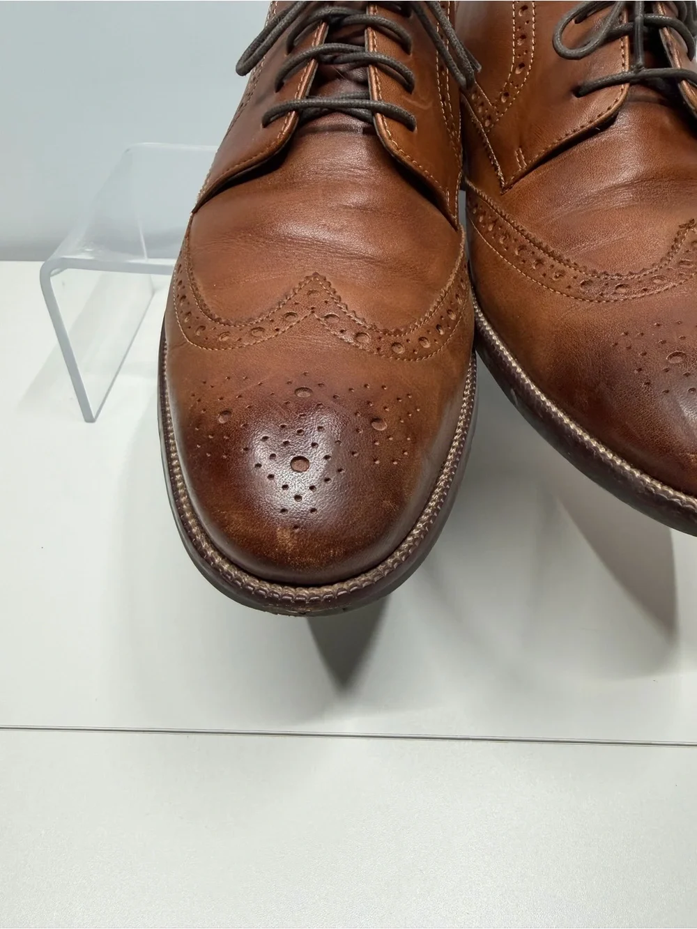 Cole Haan Men’s Brown Leather Wingtip Oxford Shoes Size 8.5W